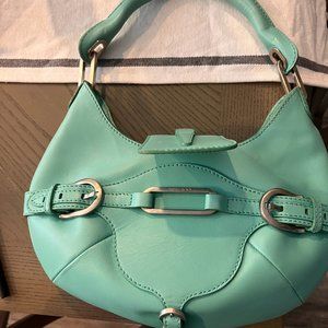 Vintage Jimmy Choo Blue Purse - leather shoulder bag